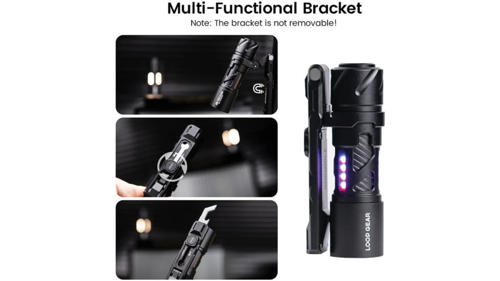 Loop Gear SK03 Flashlight RGB Black, LPGSK03RGBBK