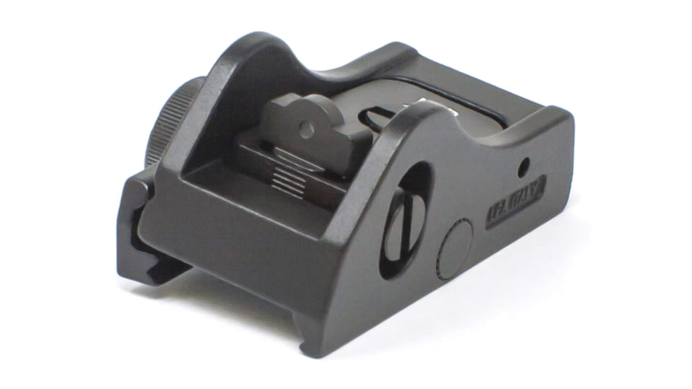 LPA Adjustable Shotgun Rear Sight Picatinny Rail, 2mm Mini Ring, Black, BAR11W+D7