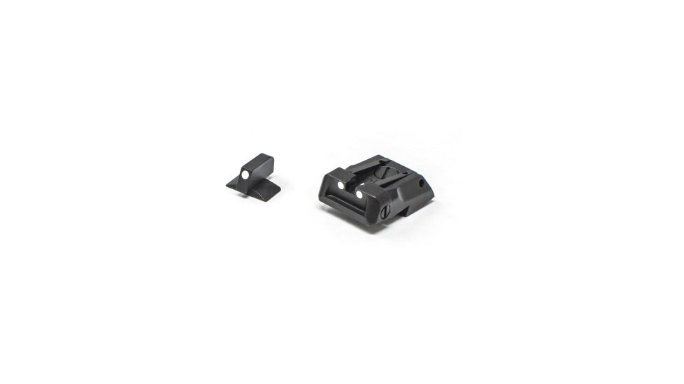 LPA Adjustable White Dot Sight Set, Sig Sauer 1911, Cal .22, Black, SPS17SS30