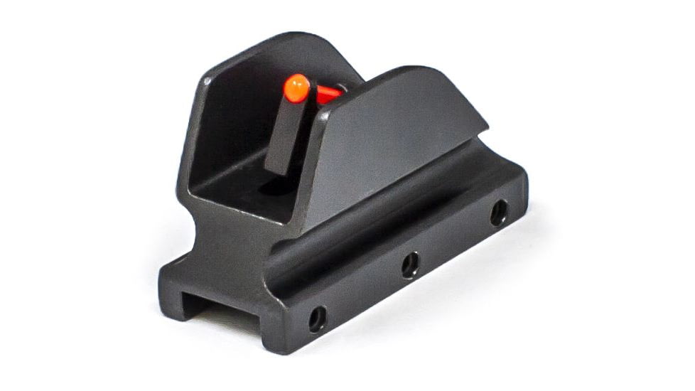 LPA Fiber Optic Front Sight Ramp, Rib Style, Black, SG7+M1F