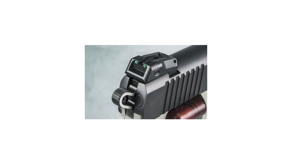 LPA SPF Fiber Optic Adjustable Sight Set For Kimber 1911, Black, SPF09KI