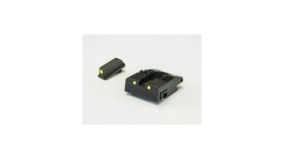 LPA SPL Fully Adjustable Luminova Night Sight Set For Walther P99, PPG, PPQM2, Black, SPL15WA