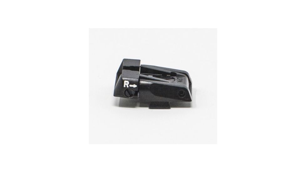 LPA SPS Fully Adjustable Black Target Rear Fiber Optic Front Sight Set For Glock 17-41, Black, SPS16GL6F