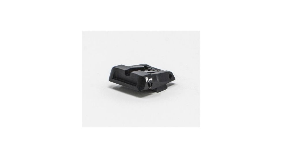LPA SPS Fully Adjustable Black Target Rear Fiber Optic Front Sight Set For Glock 17-41, Black, SPS16GL6F