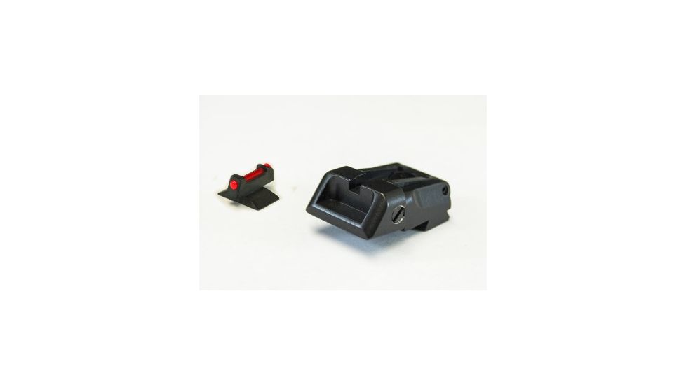 LPA SPS Fully Adjustable Fiber Optic Front Sight Set For Bul M5, Black, SPS11BU6F