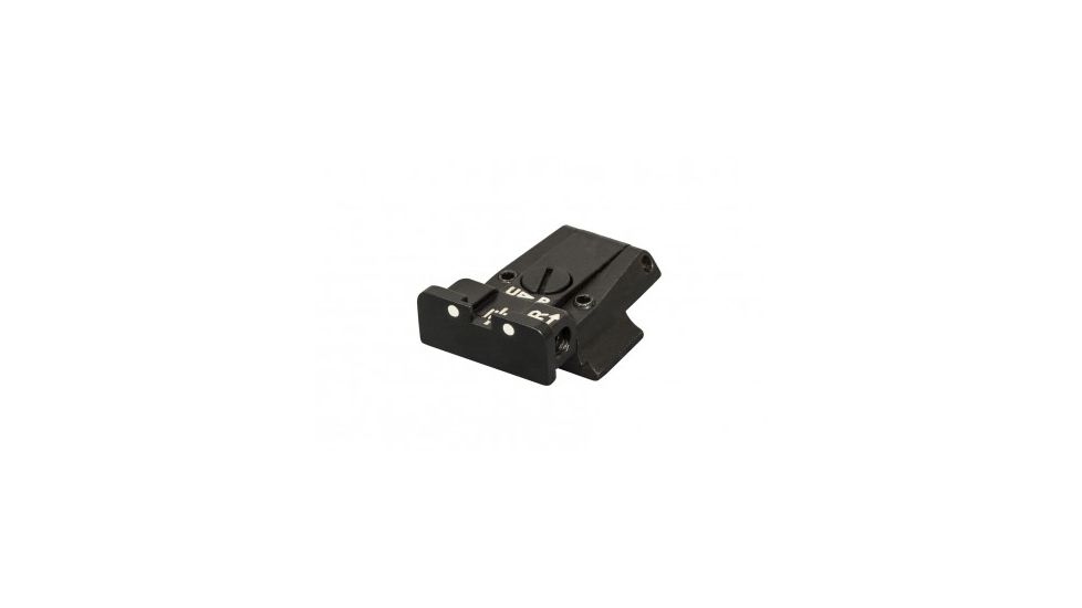 LPA TR Fully Adjustable White Dot Rear Sight For S&amp;W Cal. 10, 45, 3rd Gen, Black, TR68SE30