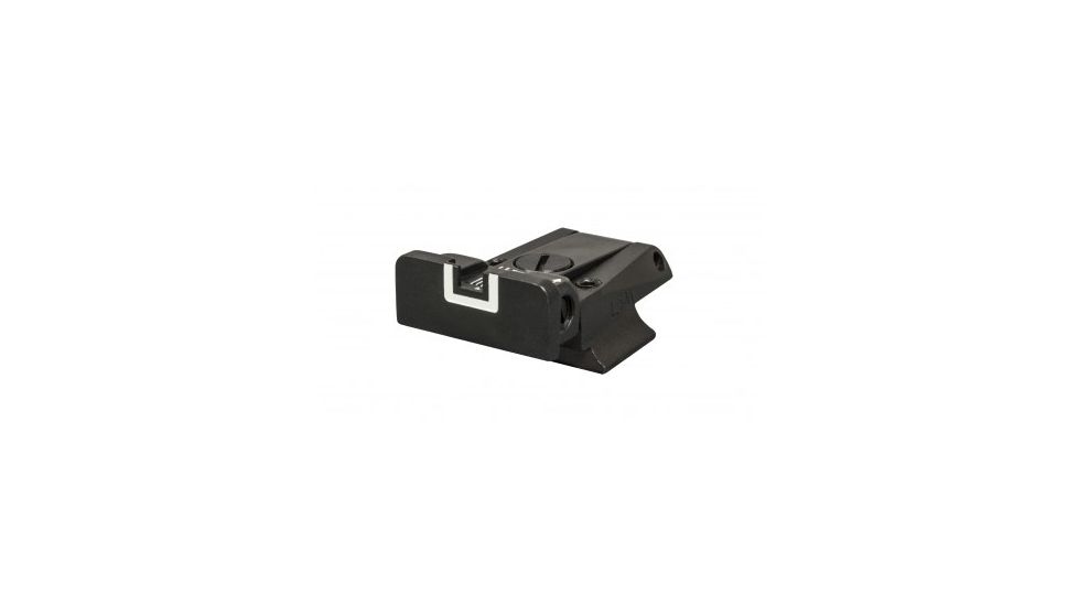 LPA TR Fully Adjustable White Outline Rear Sight For S&amp;W Cal. 10, 45, 3rd Gen, Black, TR68SE18