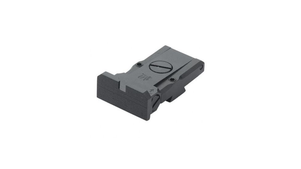 LPA TRT Adjustable Rear Target Black Serrated Sight Set, Black, TRT92BW07