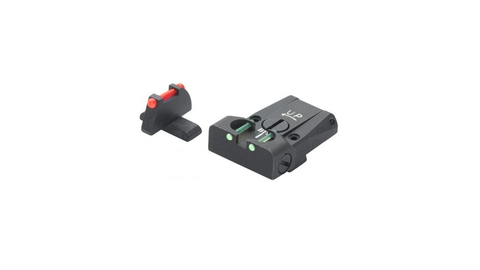 LPA TTF Fiber Optic Adjustable Sight Set For Sig Sauer P220, P225, P226, P228, P320, Black, TTF28SS