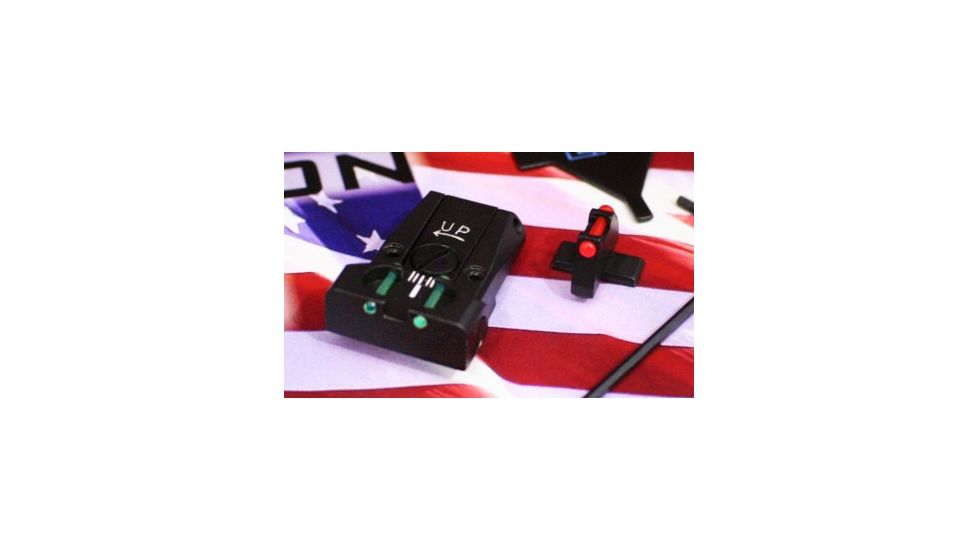 LPA TTF Fiber Optic Adjustable Sight Set For Sig Sauer P220, P225, P226, P228, P320, Black, TTF28SS
