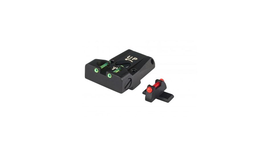LPA TTF Fiber Optic Adjustable Sight Set For Sig Sauer P229 &amp; Springfield XD, Black, TTF30SS