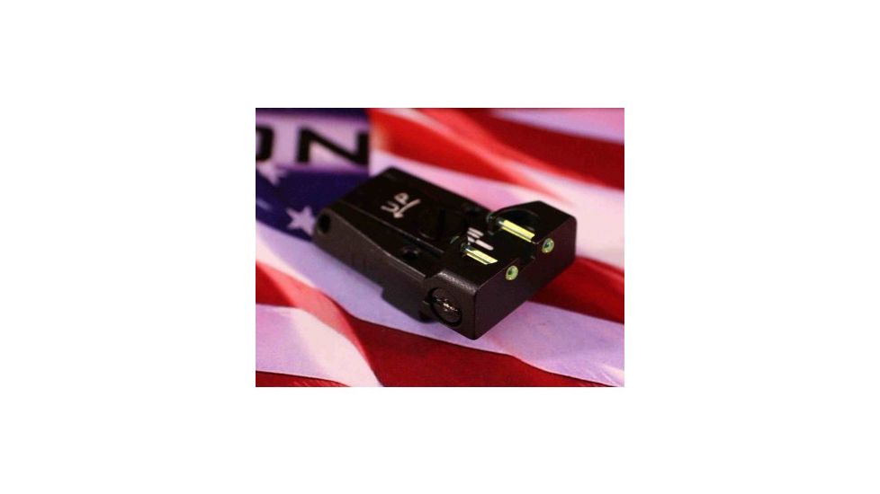 LPA TTF Fiber Optic Adjustable Sight Set For Sig Sauer P229 &amp; Springfield XD, Black, TTF30SS
