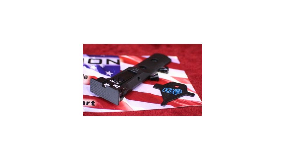 LPA TXT Fully Adjustable Black Serrated Sight For S&amp;W Revolver, Black, TXT0407