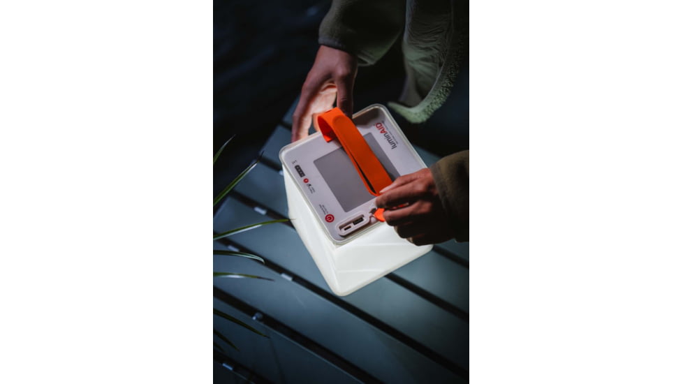 LuminAID Max QI Solar Lantern w/Phone Charger, White, 0196-0150