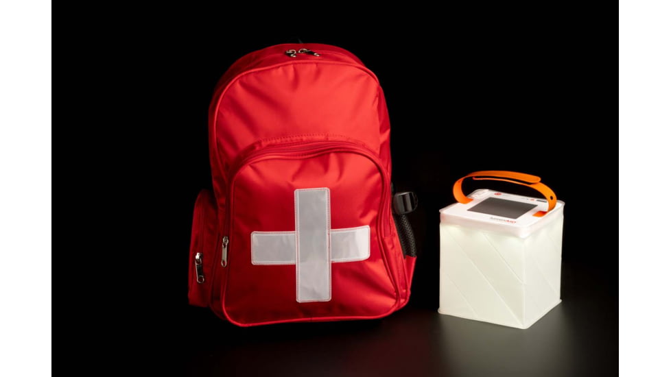 LuminAID Max QI Solar Lantern w/Phone Charger, White, 0196-0150