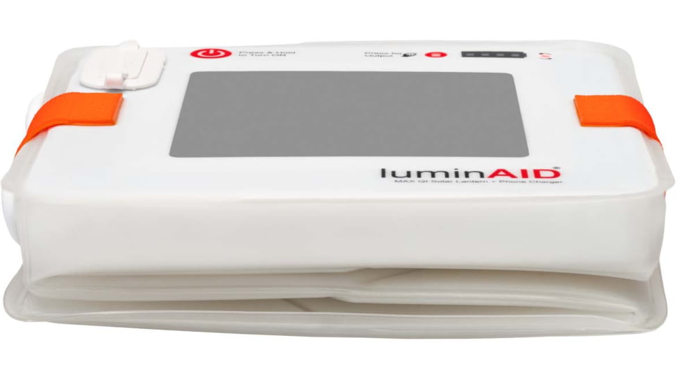 LuminAID Max QI Solar Lantern w/Phone Charger, White, 0196-0150