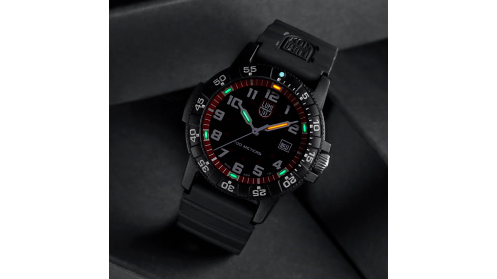 Luminox Leatherback Sea Turtle Giant Outdoor Watch, Black/red - XS0335