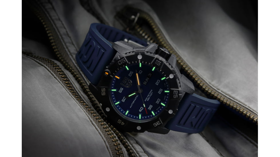 Luminox Master Carbon SEAL Automatic Watch, 45mm, Black/Blue, 45mm, XS.3863