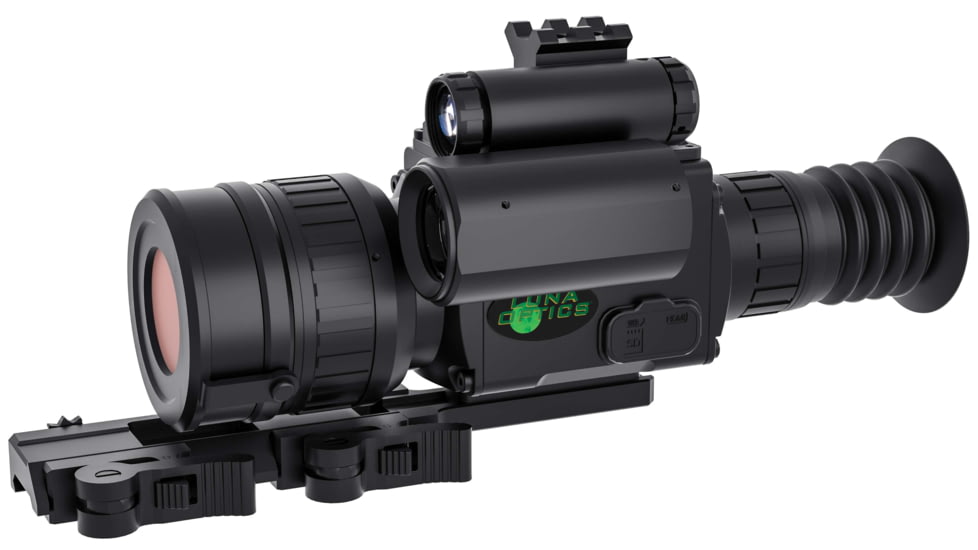 Luna Optics Quantum Elite 6-36x50mm Digital Day/Night Riflescope, Integrated 1200m Laser Rangefinder, 4K Video Resolution, Black, LN-QE-RS50-LRF