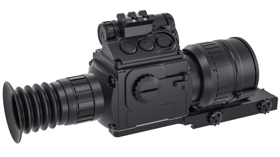 Luna Optics Quantum Elite 6-36x50mm Digital Day/Night Riflescope, Integrated 1200m Laser Rangefinder, 4K Video Resolution, Black, LN-QE-RS50-LRF