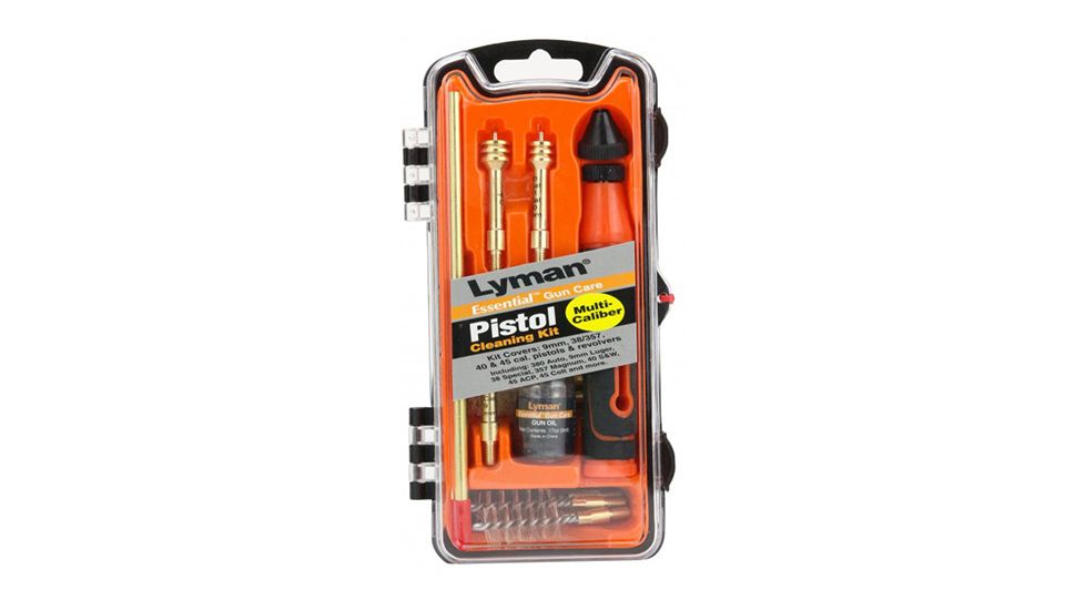 Lyman Essential Pistol Gun Cleaning Kit 9mm, 40cal, 45ACP, 04036