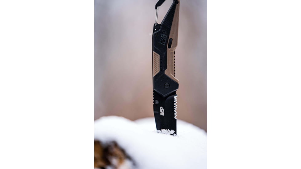 M &amp; P Accessories 1117199 Repo Spring Assist Folding Knife - Clam, 1117199