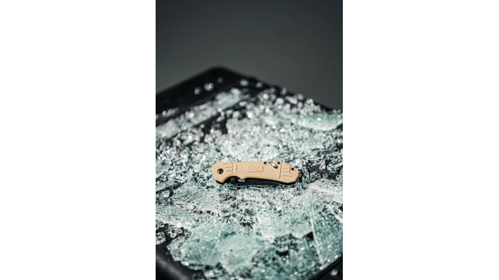 M&amp;P Dual Knife and Tool Spring Assisted Folding Knife, 3.5in, 8Cr13MoV Steel Blade, 5in, Rubberized Aluminum Handle, 1100078