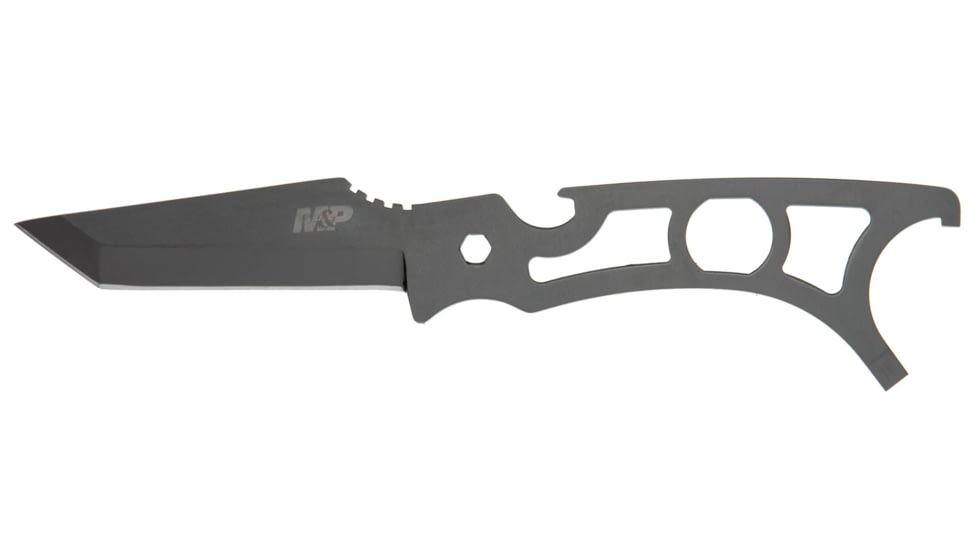 M&amp;P M&amp;P15 Multi-Tool Fixed Blade Knife, 3.3in, Stainless Steel Blade, 4.5in, Stainless Steel Handle, 1122585