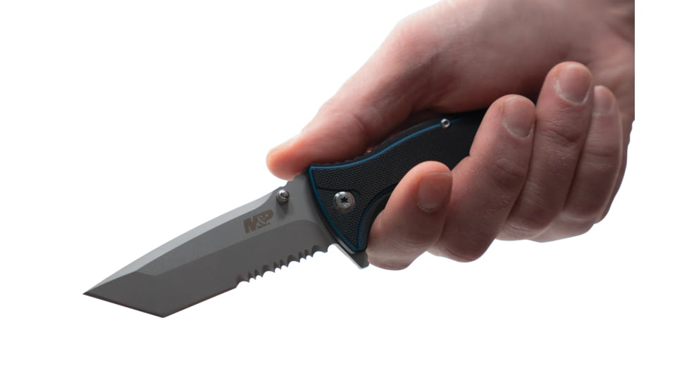 M&amp;P Officer Folding Knife, 3.25in, 8Cr13MoV Stainless Steel Blade, 4.4in, G10 Handle, 1122581