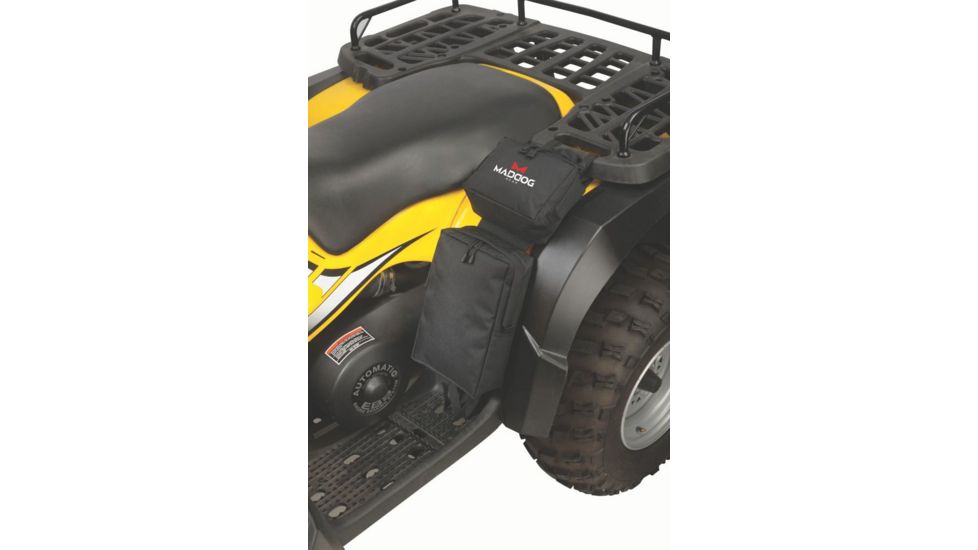 Coleman Mad Dog Heavy Duty ATV Fender Bag, Dual Compartment, Black, Main Pocket - 7.5x3x11.5 in, Upper Pocket - 7.5x3x 2000012627