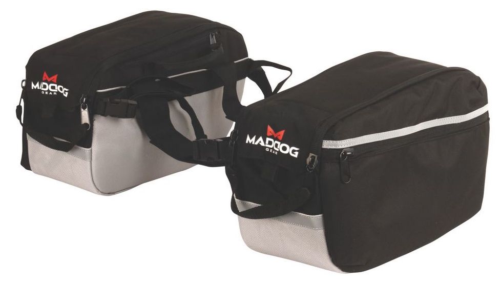 Coleman Mad Dog Motorcycle Saddle Bag,, Black / Gray, 15.55 x 10.04 x 6.3 in 2000012670