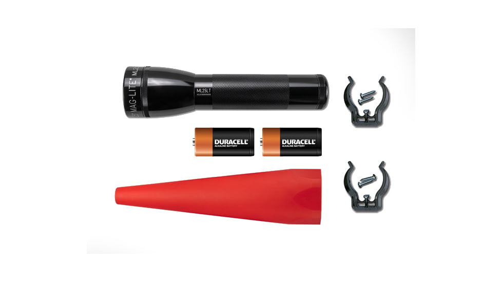 Maglite Safety Pack ML25LT Light, BLACK, Mid Size ML25LT-J201G