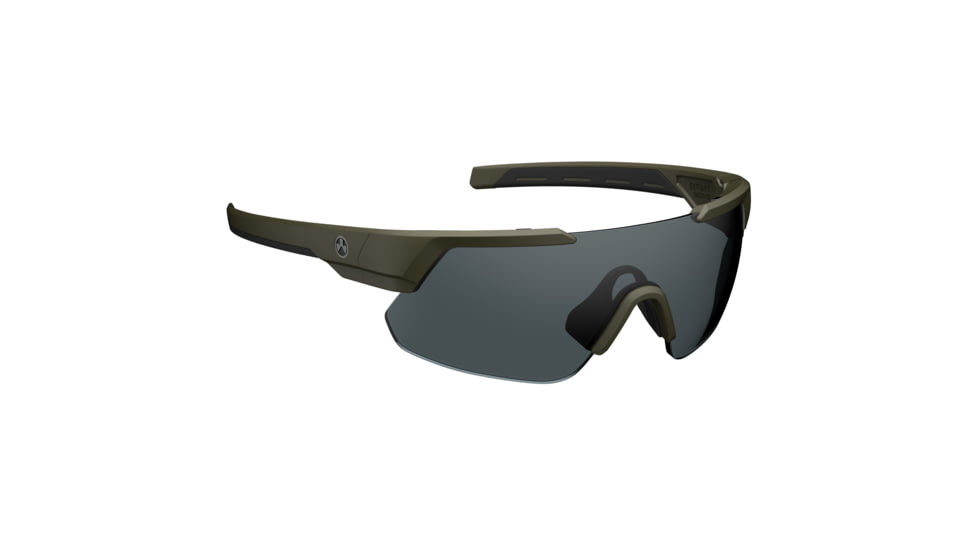 Magpul Industries Defiant Eyewear, Olive Drab Green Frame, Gray Lenses, Polarized, MAG1044-1-315-1100