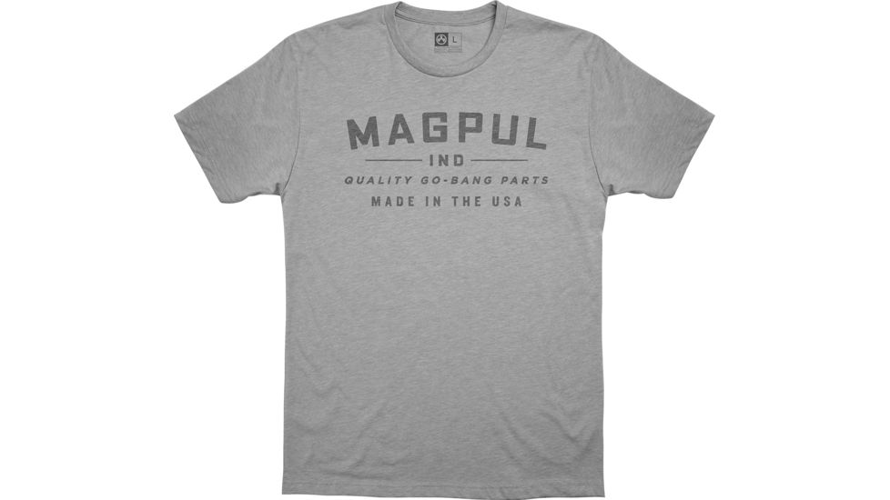 Magpul Industries Go Bang Parts CVC T-Shirt, Athletic Heather, Medium, MAG1112-030-M
