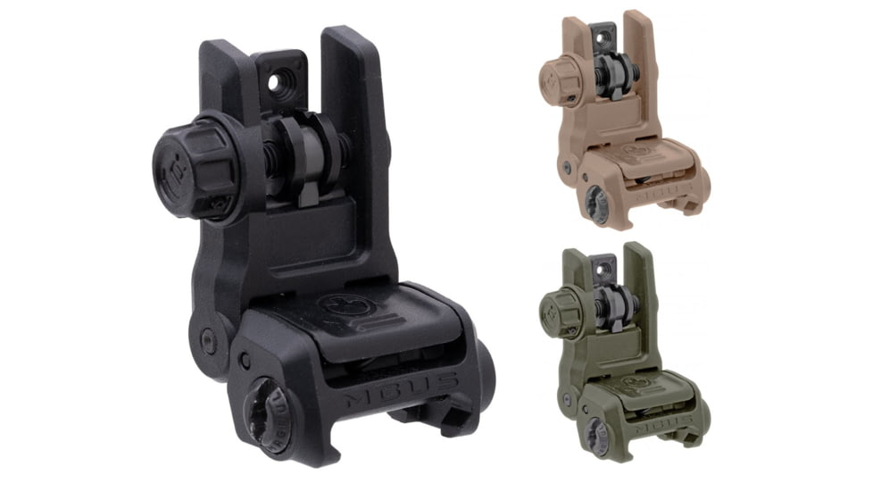 Magpul Industries MBUS 3 Rear Rifle Sight, Black, Flat Dark Earth, Olive Drab Green