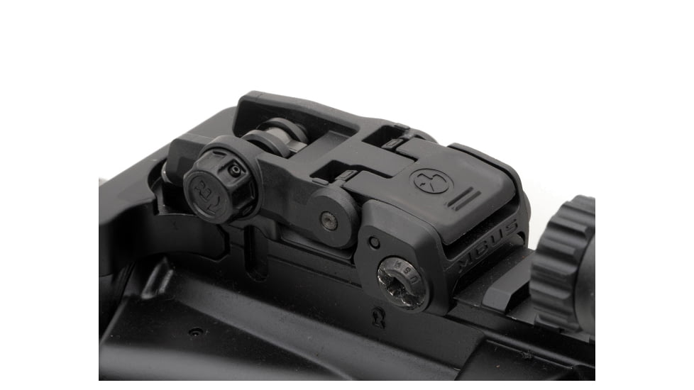 Magpul Industries MBUS 3 Sight, Rear, AR10, AR15, M4, M16, M110, SR25, Black, MAG1167-BLK