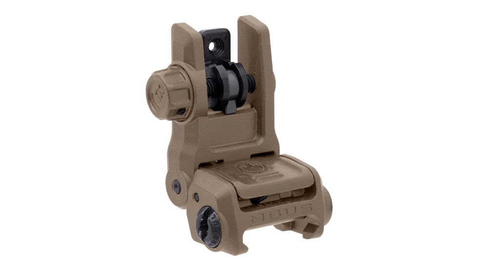 Magpul Industries MBUS 3 Sight, Rear, AR10, AR15, M4, M16, M110, SR25, Flat Dark Earth, MAG1167-FDE