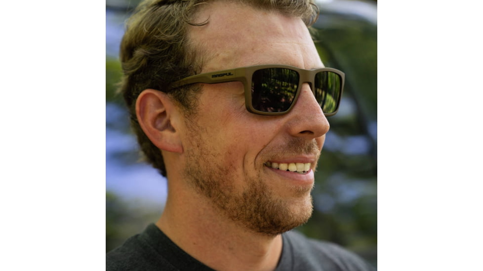 Magpul Industries Rider Eyewear, Burnt Bronze Frame, Gray Lenses, Polarized, MAG1277-1-225-1500