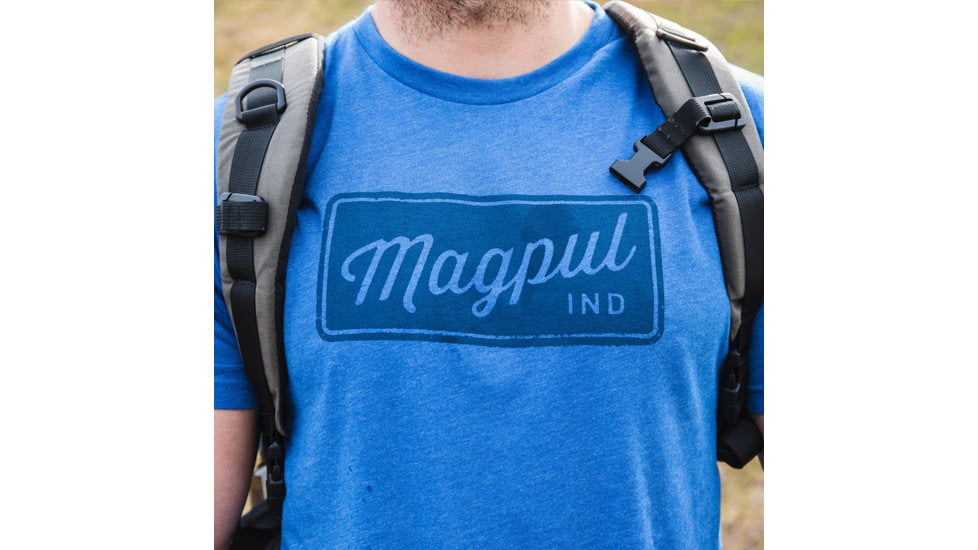 Magpul Industries Rover Block CVC T-Shirt, Royal Heather, Medium, MAG1116-424-M