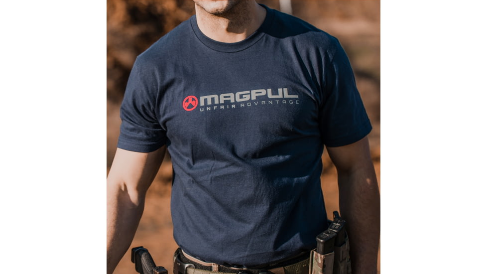 Magpul Industries Unfair Advantage Cotton T-Shirt, Navy, XL, MAG1114-410-XL