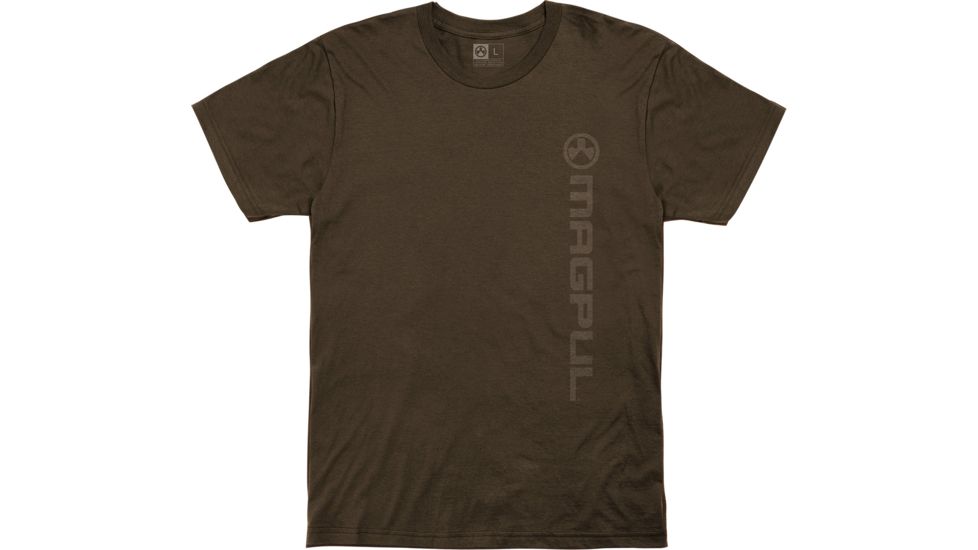 Magpul Industries Vert Logo Cotton T-Shirt, Brown, XL, MAG1113-200-XL