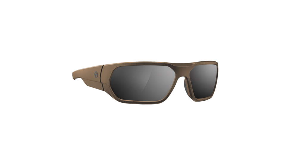 Magpul Industries Radius Shooting Glasses, Gray/Silver Mirror Polycarbonate Flat Dark Earth, MAG1145-1-245-1110