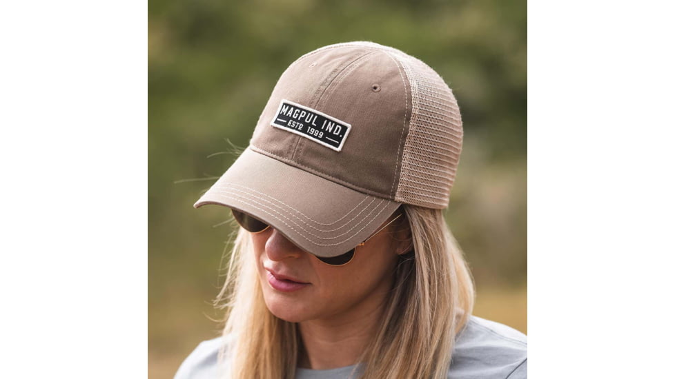 Magpul MAG1260-252 Established Garment Trucker Hat Driftwood Adjustable Snapback MAG1260252
