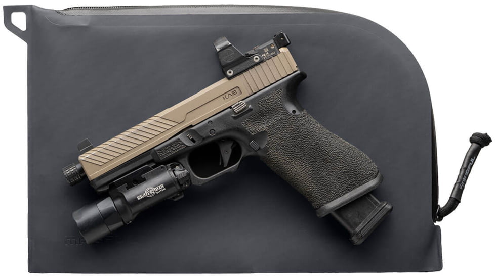 Magpul MAG1264-001 DAKA Single Pistol Case Black 1 Handgun With Water-Repellant