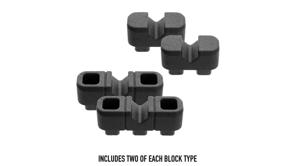 Magpul MAG1367-BLK DAKA Block Kit V-Block, Includes Double V-Block 2 &amp; Triple