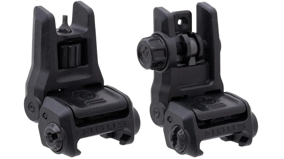 Magpul MBUS 3 Front and Rear Flip Sights, Black