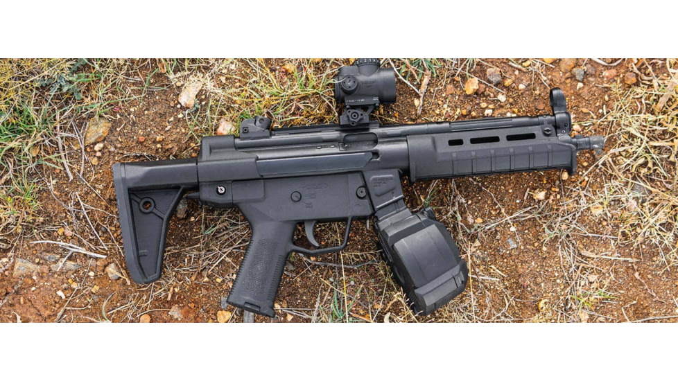 Magpul SL Collapsible Synthetic Stock For H&amp;K MP5, H&amp;K 94, H&amp;K, Black, MAG1250-BLK