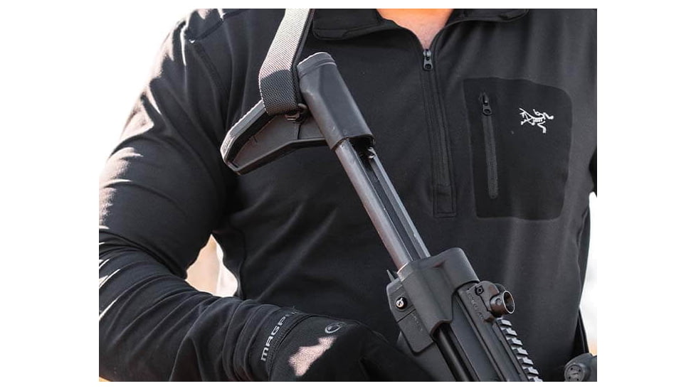 Magpul SL Collapsible Synthetic Stock For H&amp;K MP5, H&amp;K 94, H&amp;K, Black, MAG1250-BLK