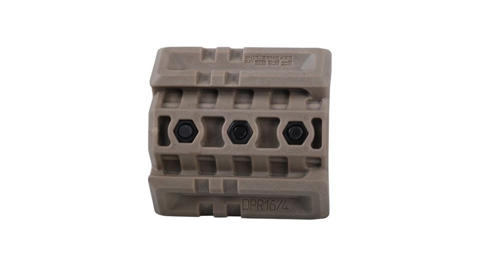 FAB Defense Double Picatinny Rail for AR-15/M16/M4 Standard Handguard, Desert Tan, FX-DPRT