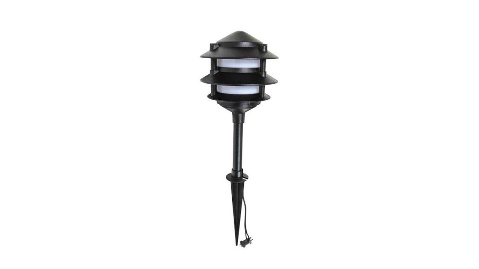 Malibu LED Cast Metal Tier Light,Black 8401-9203-01